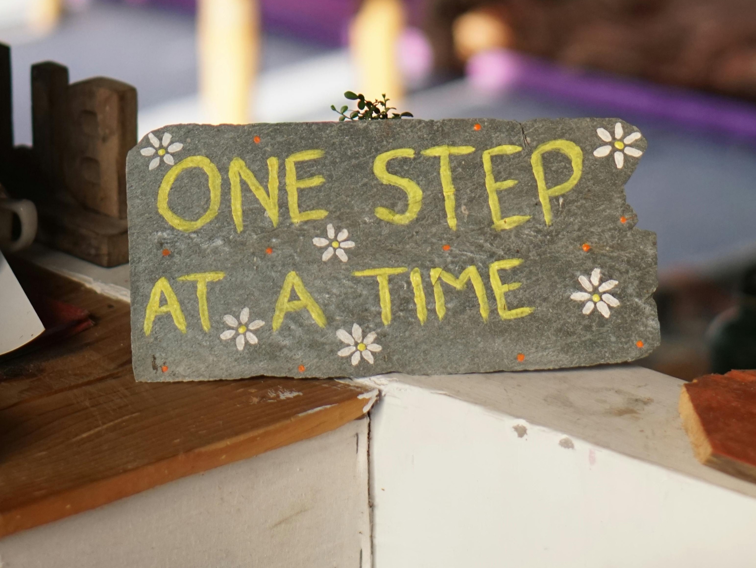 Taking one step at a time in the direction of healing